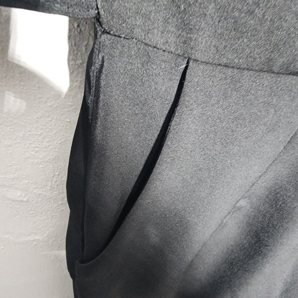 All Row Black Sleeveless Wrap Front Jumpsuit with Side Tie DM1178 Womens Small - Picture 5 of 14